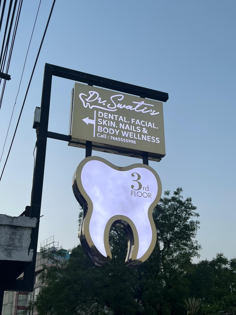 Dr. Swatis clinic board, Jaipur
